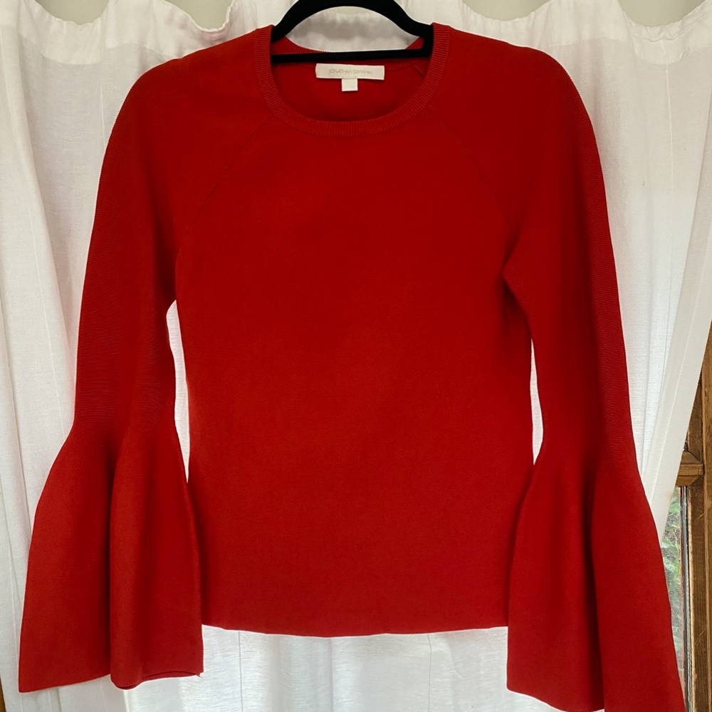 Red Balloon Sleeve Knit